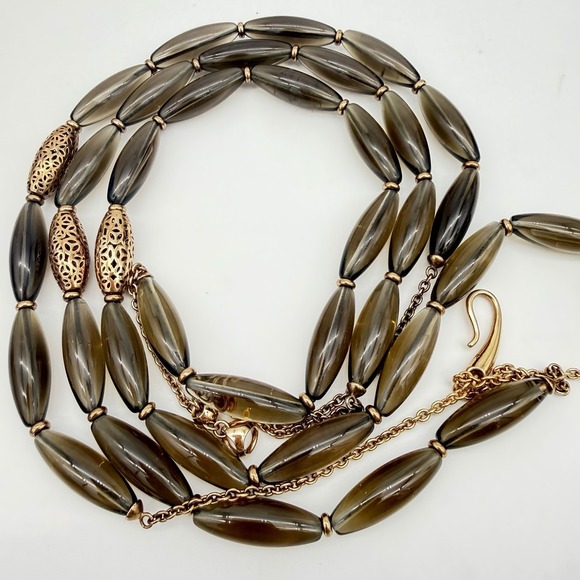 Di modolo Jewelry - Di modolo Sahara Smoky Quartz Necklace Sterling Silver 18k Rose Gold Plated Read